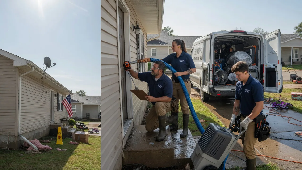 Ceiling Water Damage Restoration in Hillsboro, WI near me